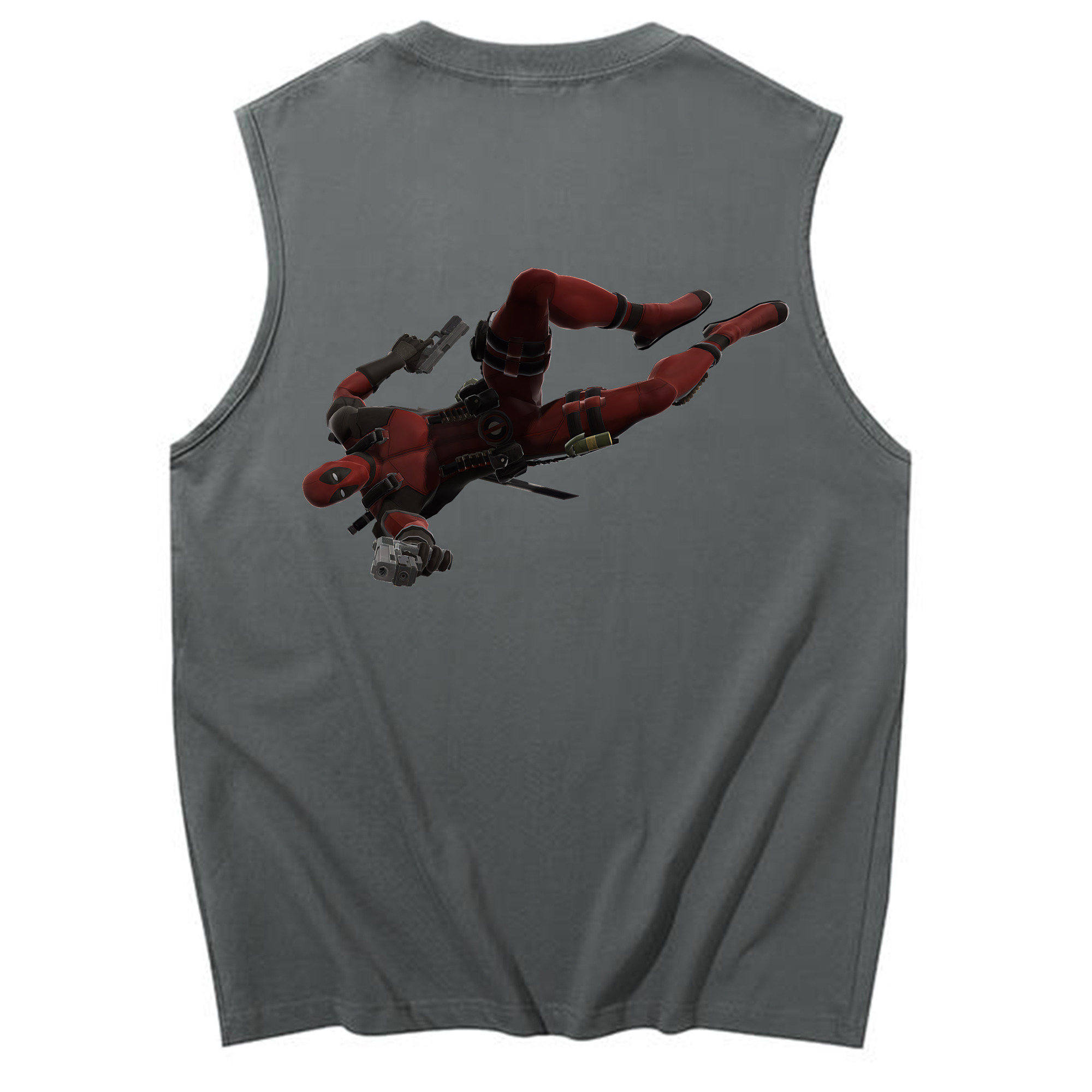 （画像用） Deadpool デッドプール コットン100％タンクトップ（背面プリント）